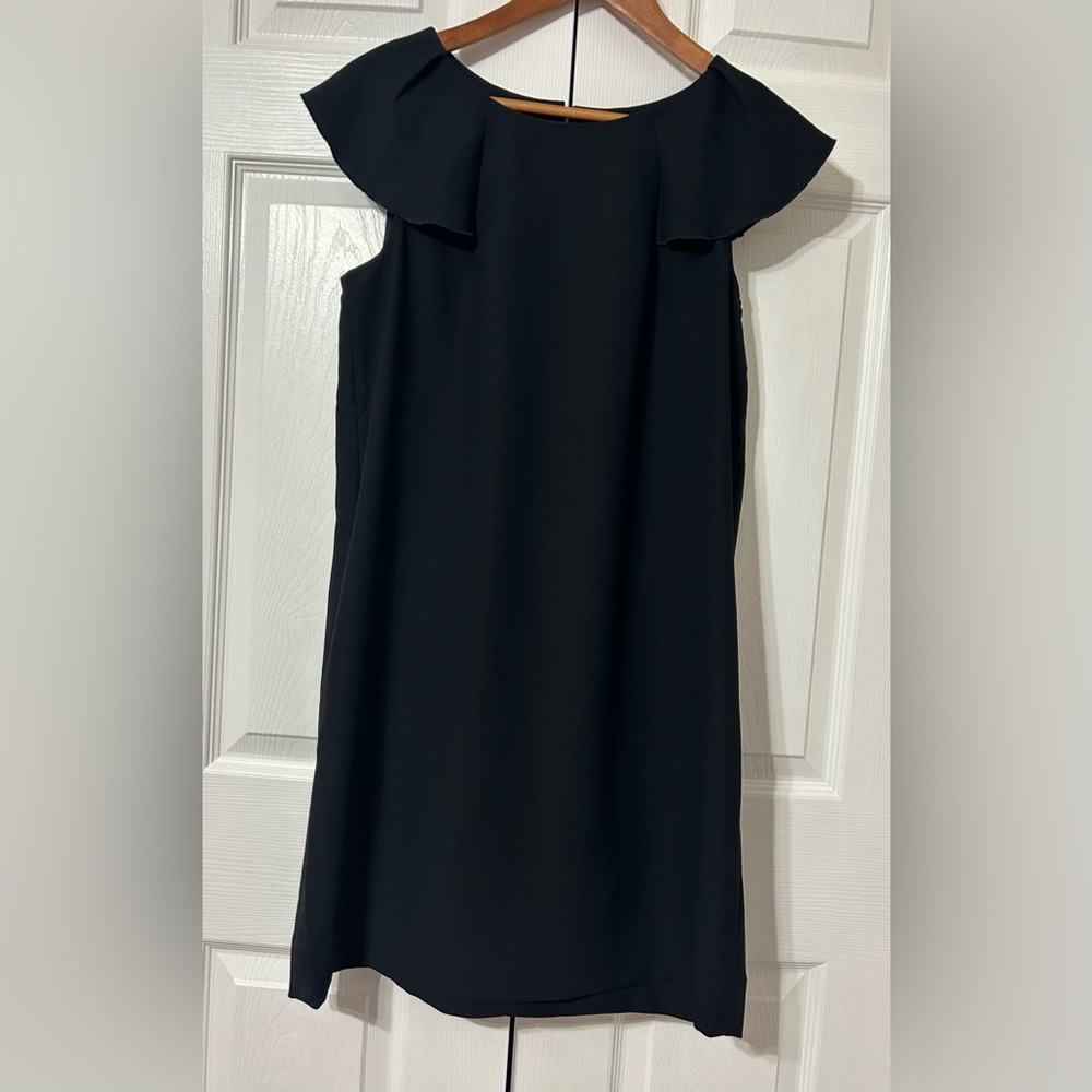 BANANA REPUBLIC Women’s Black Short Dress Ruffle NWT Size 6